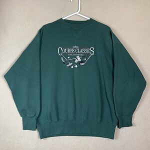 Midwest Embroidery Sweater Mens Extra Large‎  VTG Pullover Sweatshirt Golf Adult